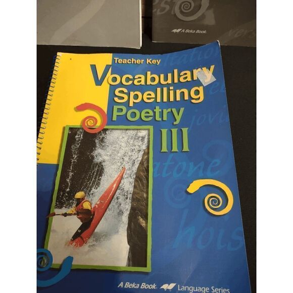 A Beka Language Series Vocabulary Spelling Poetry III Quiz Books, Teacher Key - Picture 4 of 4